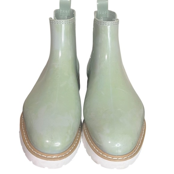 Cougar Kensington Waterproof Chelsea Rain Boots Lug Sole Platform in Sage Size 8 - Picture 2 of 8